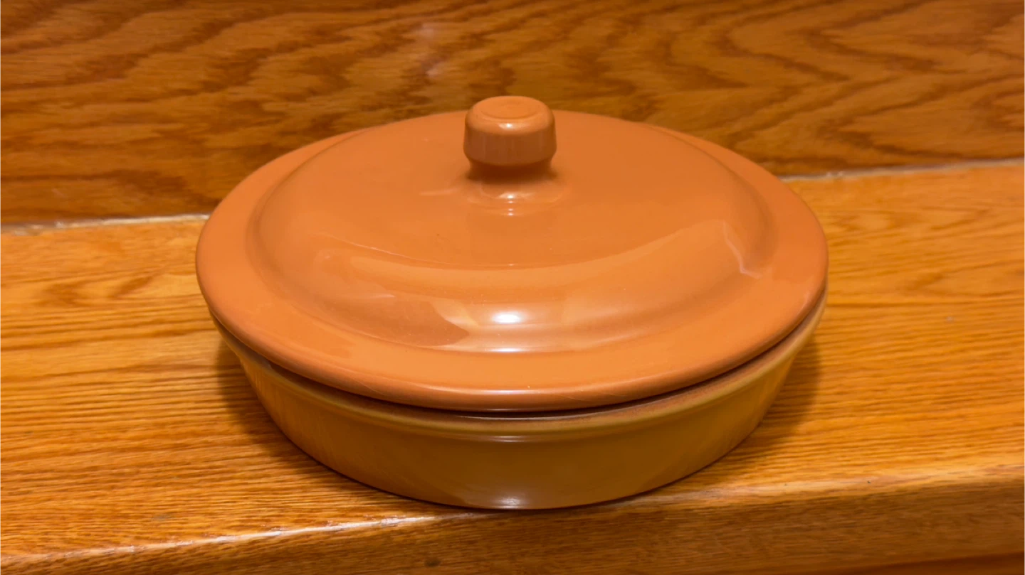 Crate & Barrel Agave Tortilla Warmer/Ceramic Baking Dish