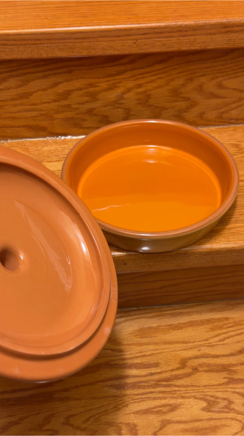 Crate & Barrel Agave Tortilla Warmer/Ceramic Baking Dish - photo 2