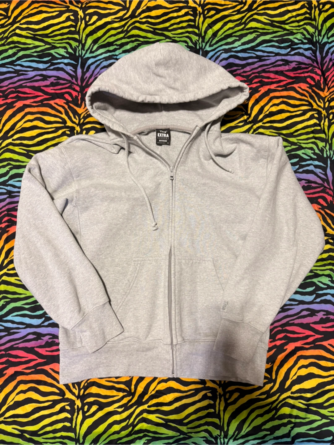 TNA extra boyfriend zip up hoodie