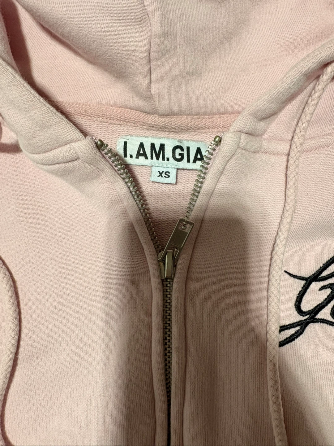 I.AM.GIA Pink Butterfly Zip-Up Hoodie - photo 4