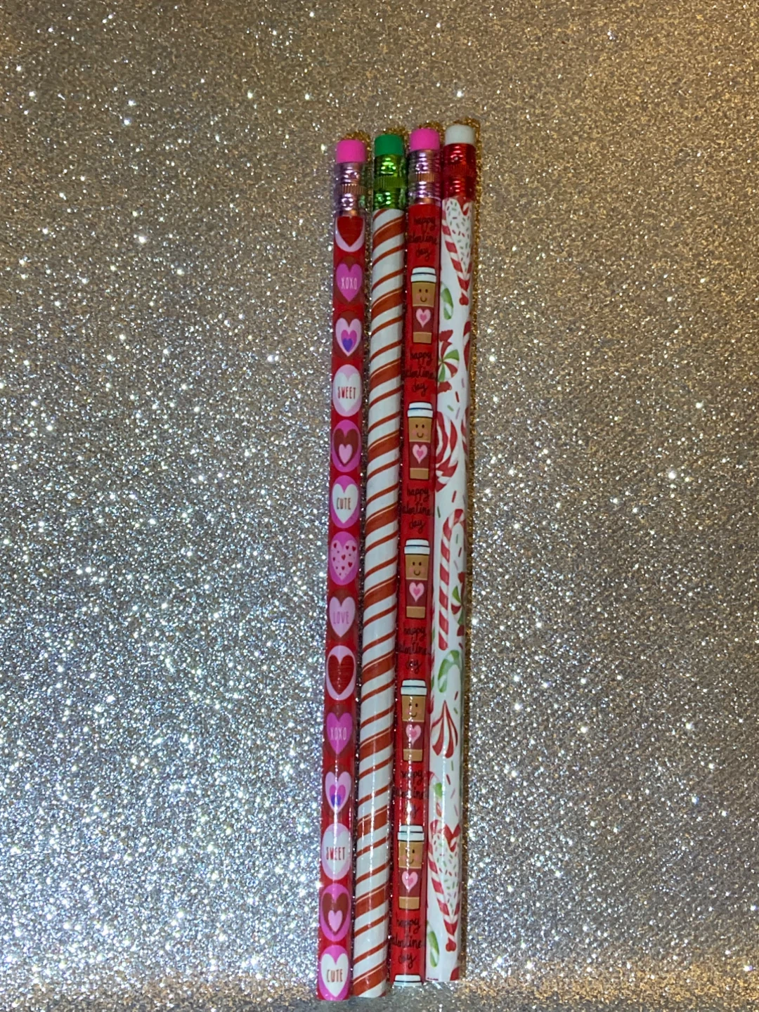 Style# 14 Valentine's Day Themed Pencils - Set of 4 - photo 3