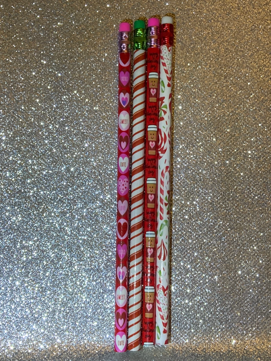 Style# 14 Valentine's Day Themed Pencils - Set of 4 - photo 2