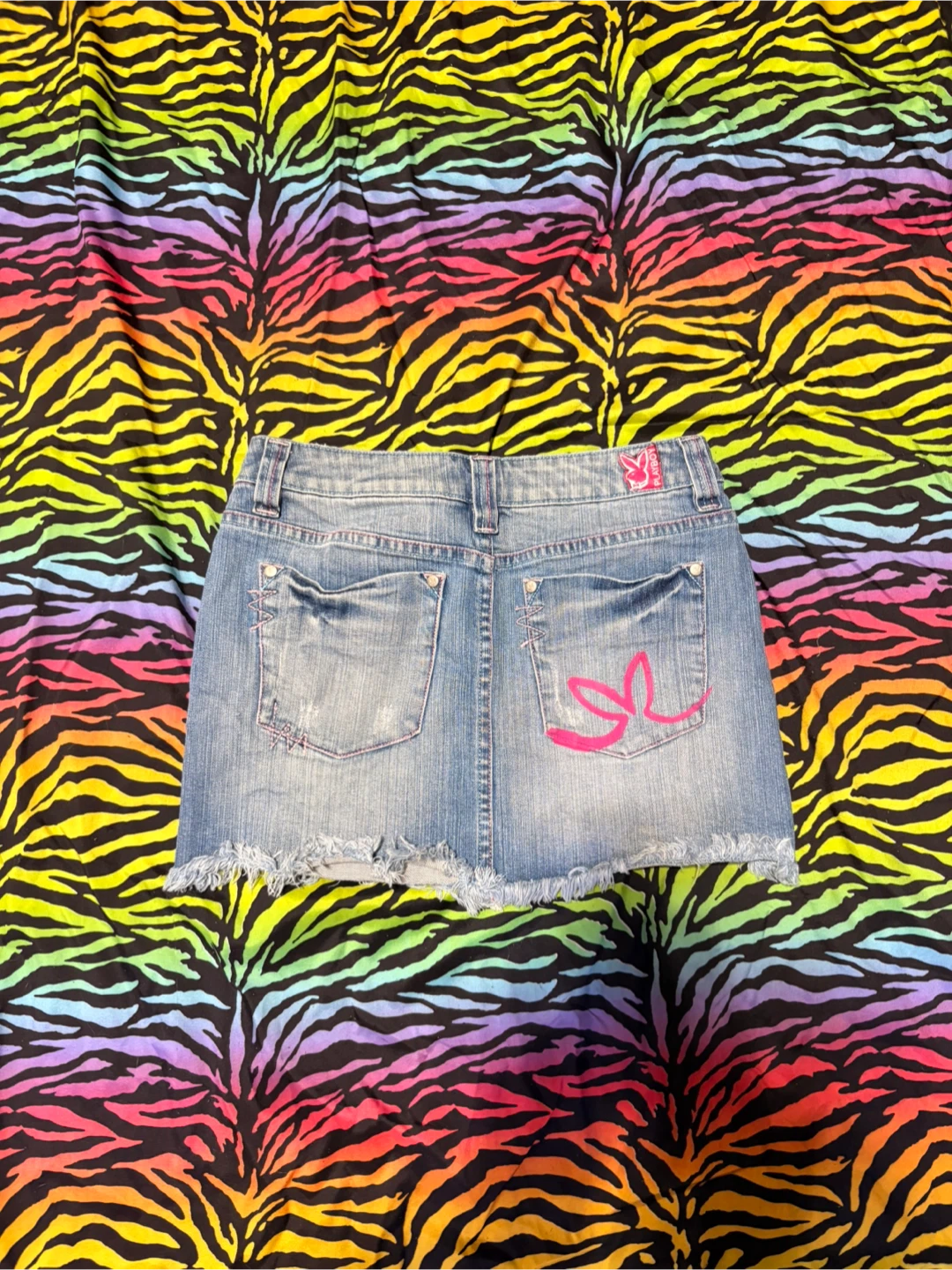 y2k Playboy Denim Mini Skirt - photo 4