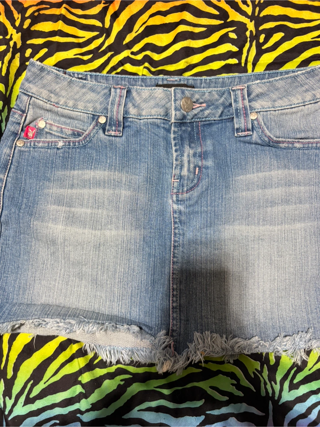 y2k Playboy Denim Mini Skirt - photo 2