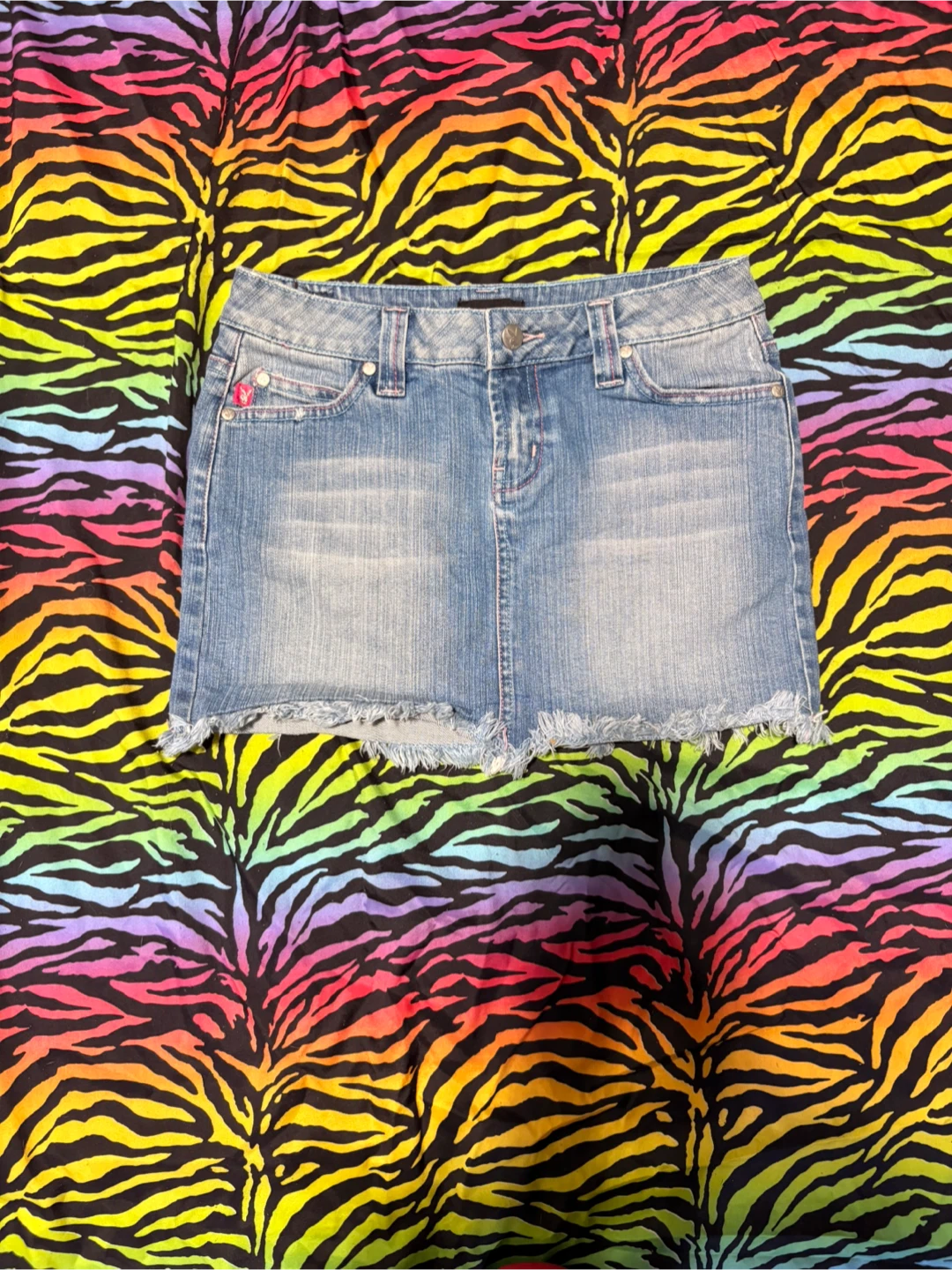 y2k Playboy Denim Mini Skirt