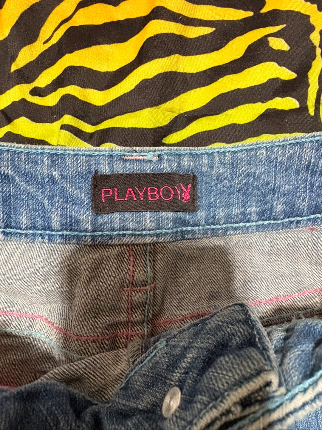 y2k Playboy Denim Mini Skirt - photo 3