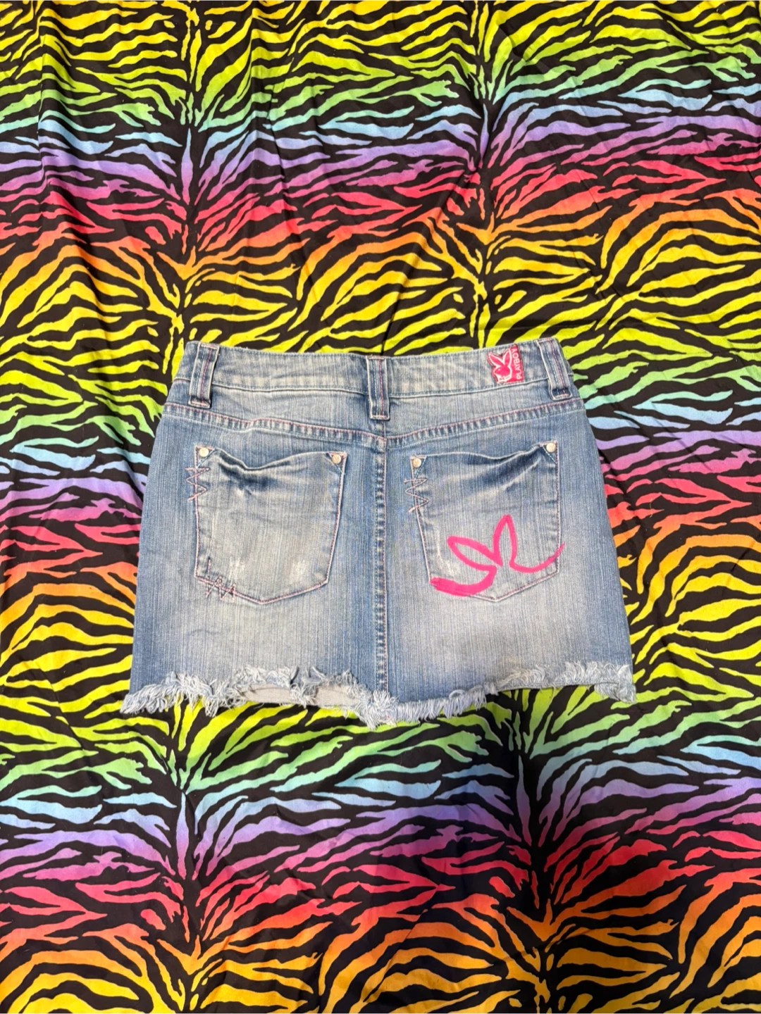 y2k Playboy Denim Mini Skirt - photo 5