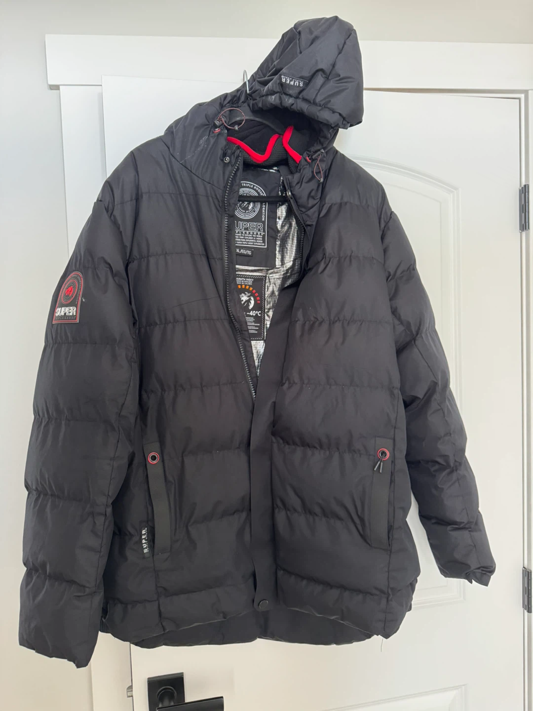 Superdry Black Puffer Jacket - Men’s XL - photo 3