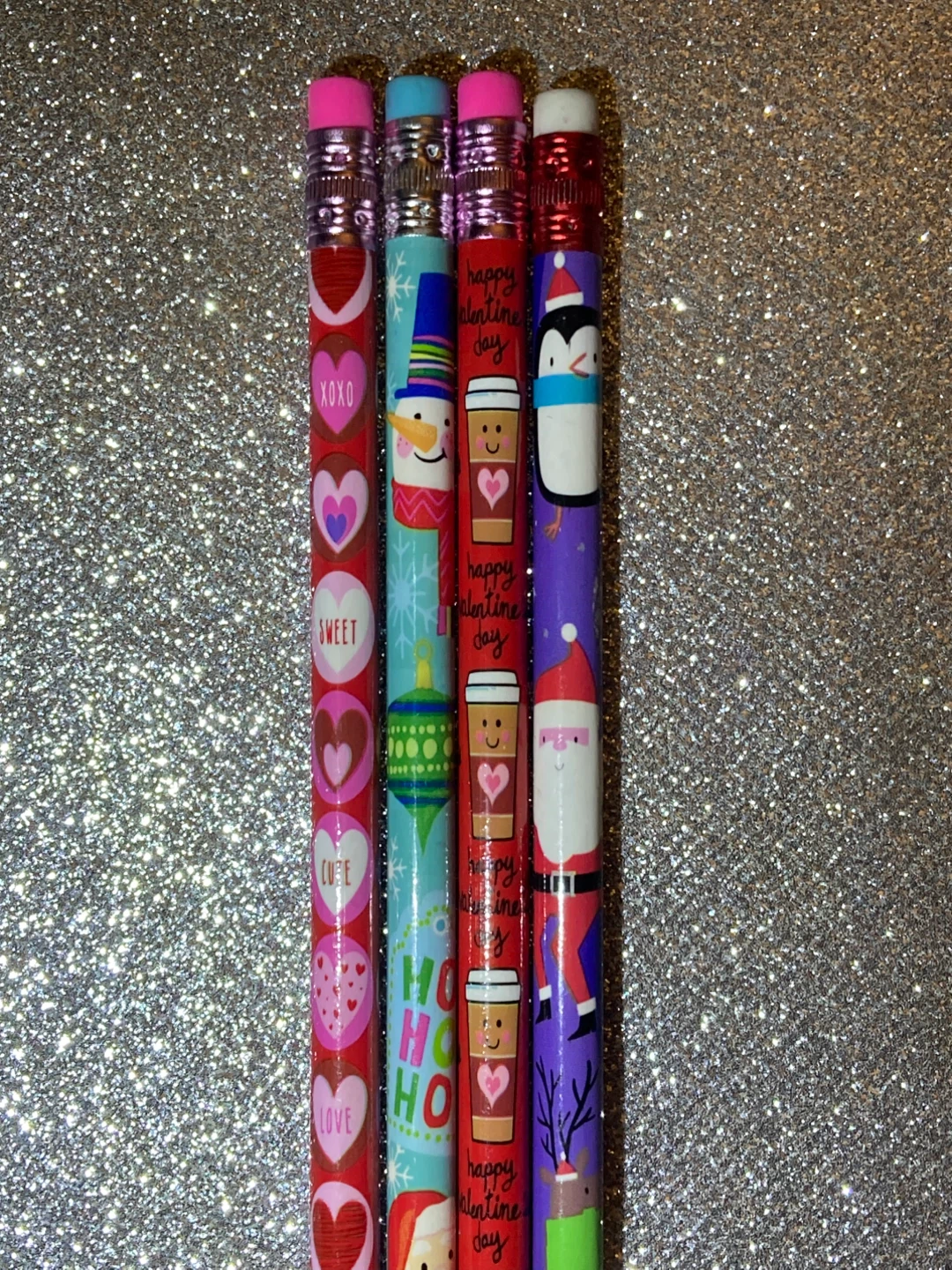 Style #16 Valentine's Day Pencils - Set of 4