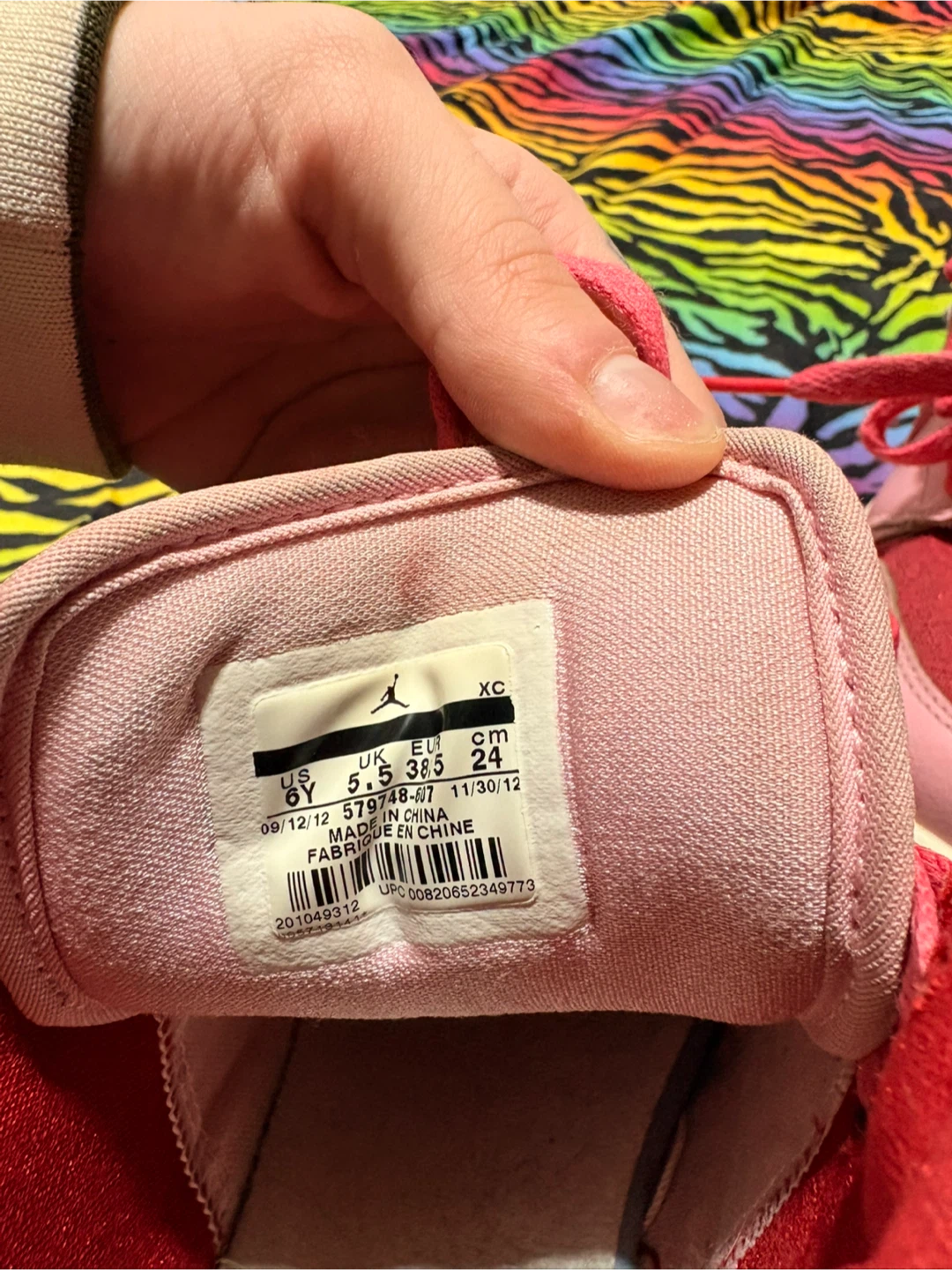 Air Jordan 1 Mid Pink Red Shoes - photo 5