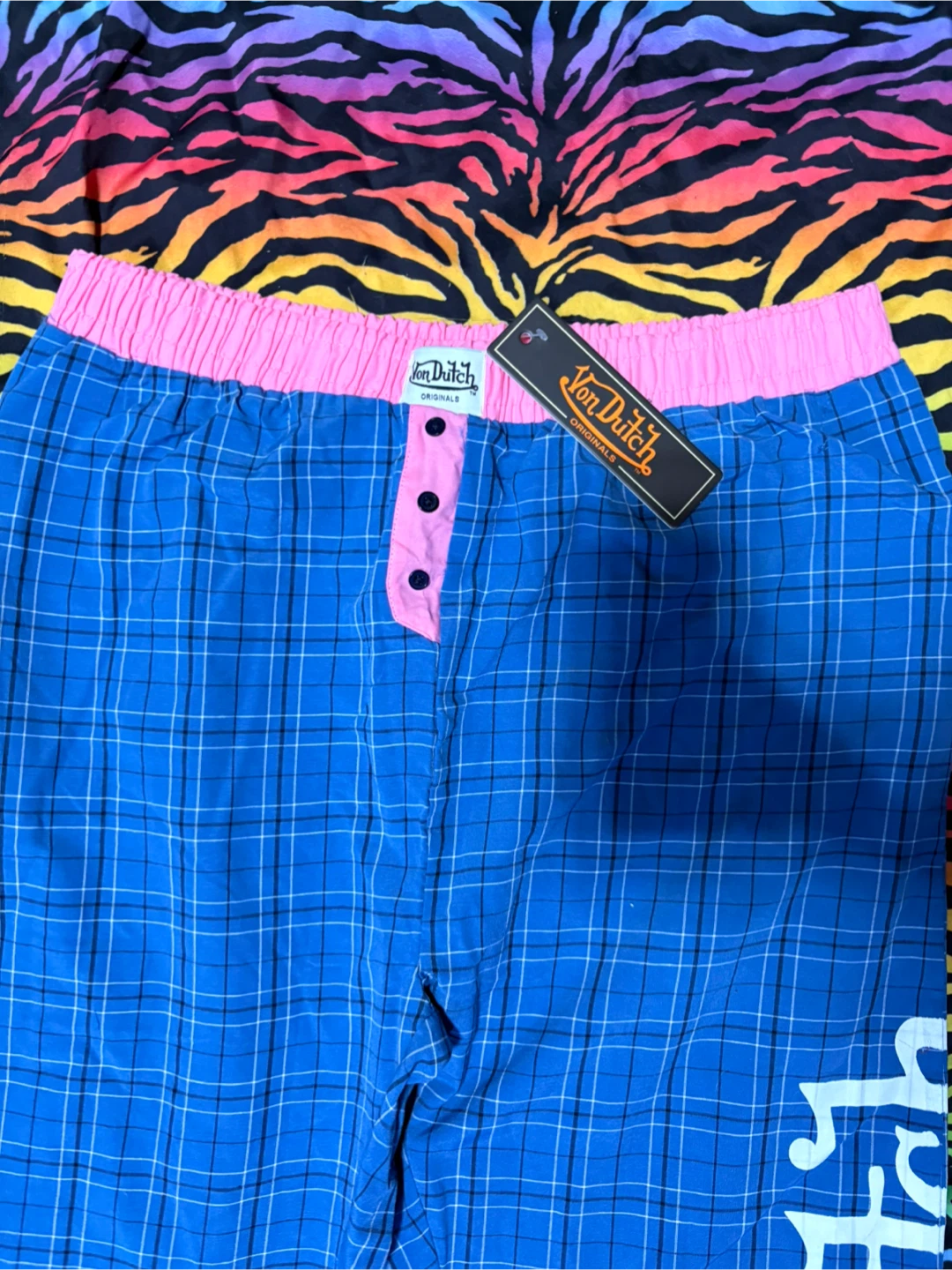 y2k von dutch stripped pants - photo 2