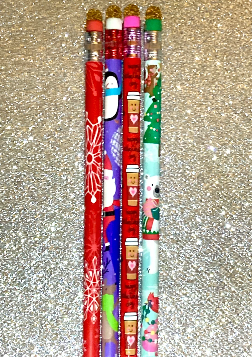Style #18 Holiday Themed Pencils (Set of 4)