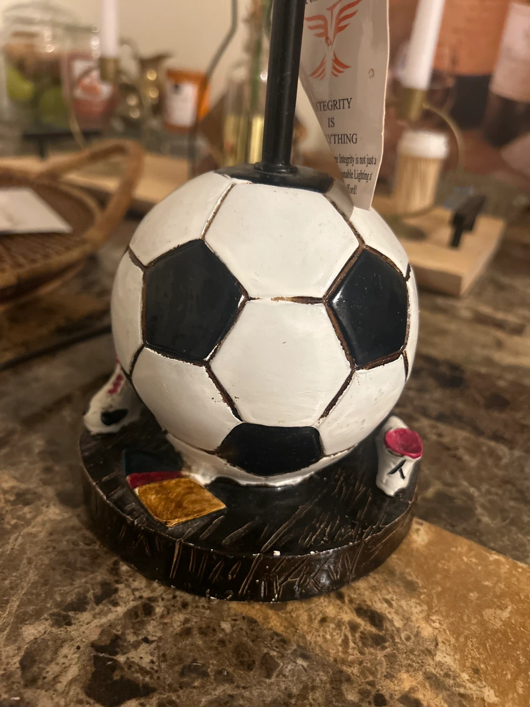 Soccer Ball Table Lamp - photo 2
