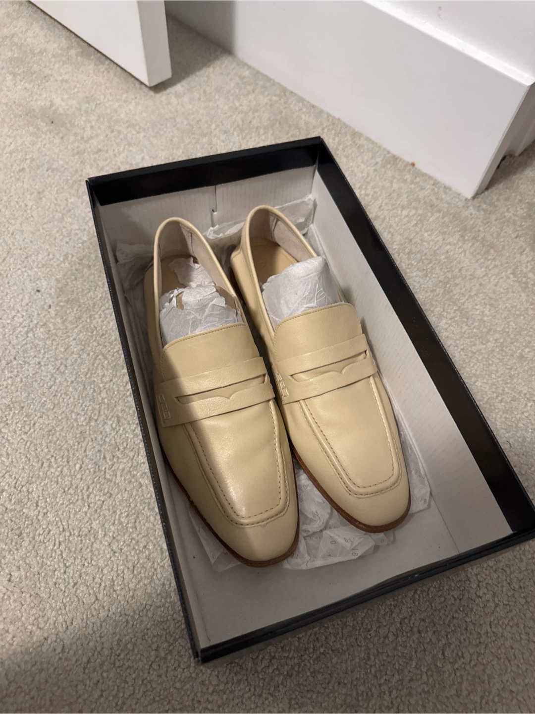 Mango Women's Beige Loafers - Size 7