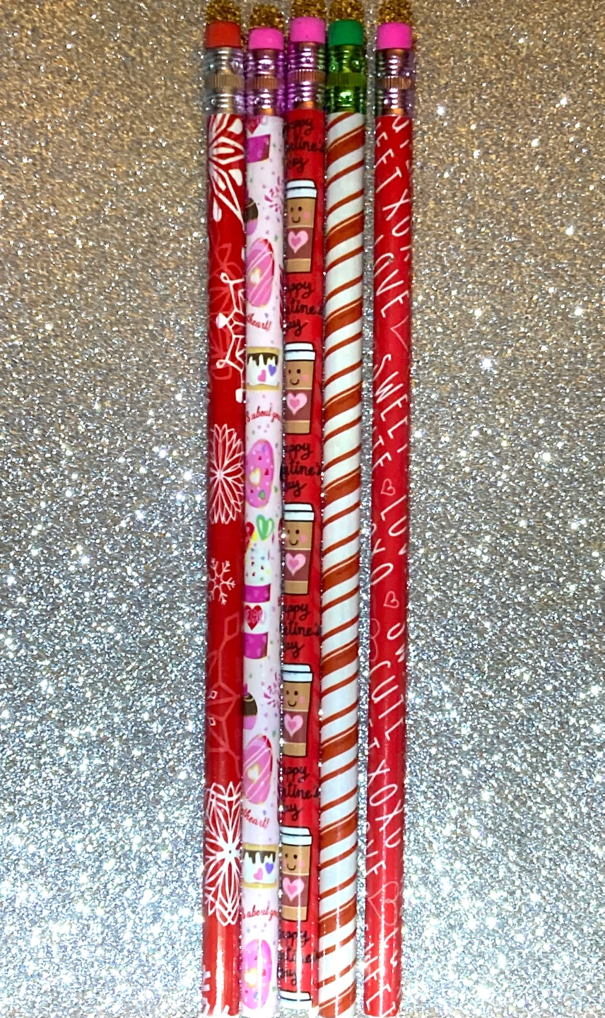 Style #20 Valentine's Day Pencils - Set of 4
