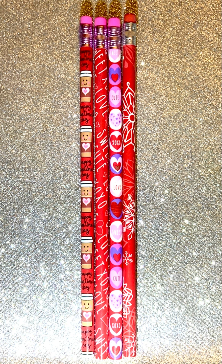 Style# 21 Valentine's Day Pencils - Set of 4 - photo 2