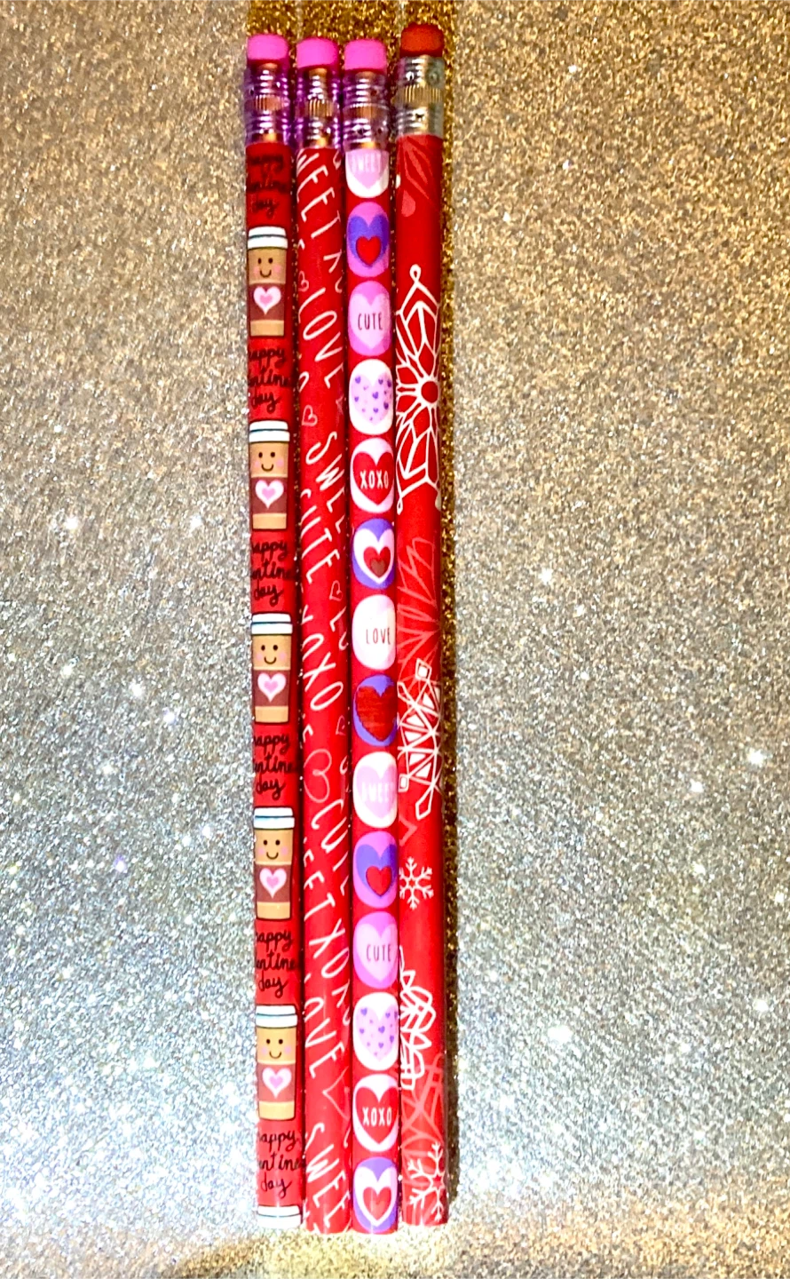 Style# 21 Valentine's Day Pencils - Set of 4 - photo 3