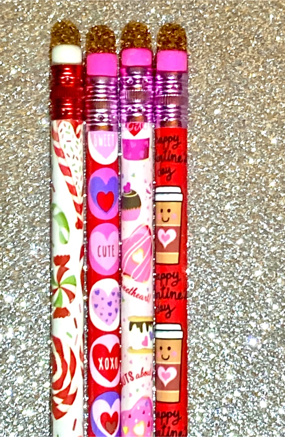 Style# 22 Valentine's Day Pencils - Set of 4
