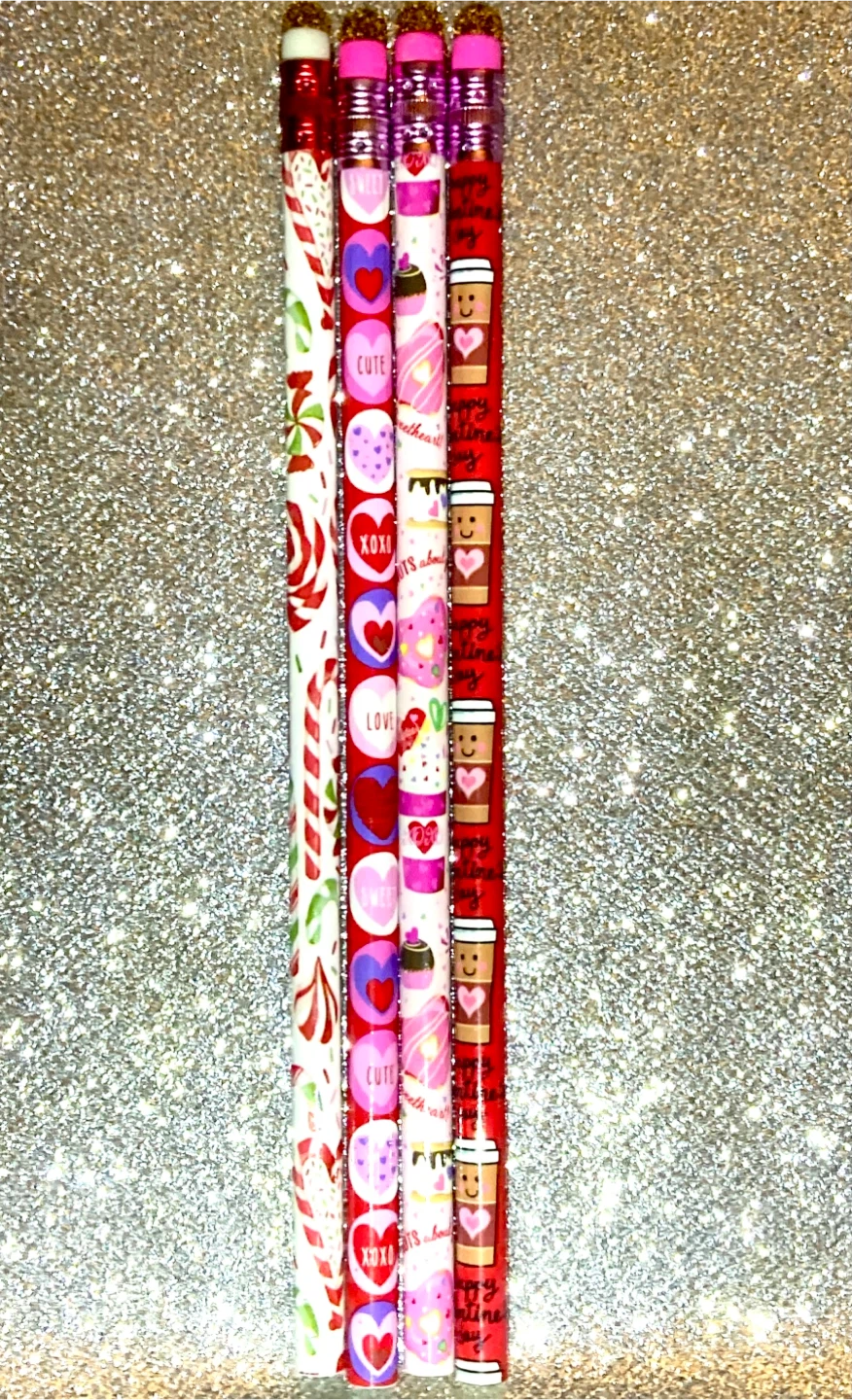 Style# 22 Valentine's Day Pencils - Set of 4 - photo 3