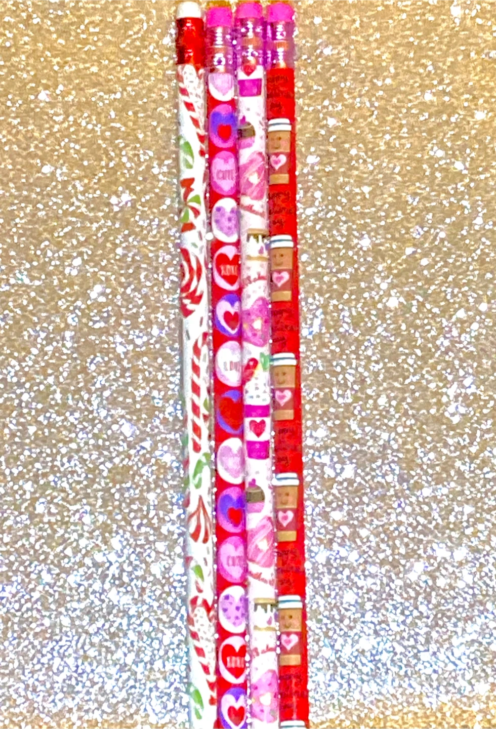 Style# 22 Valentine's Day Pencils - Set of 4 - photo 2