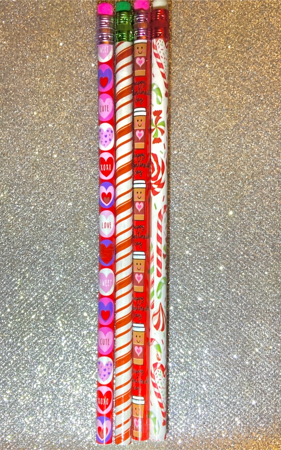 Style# 23 Valentine's Day Pencils - Set of 4 - photo 2