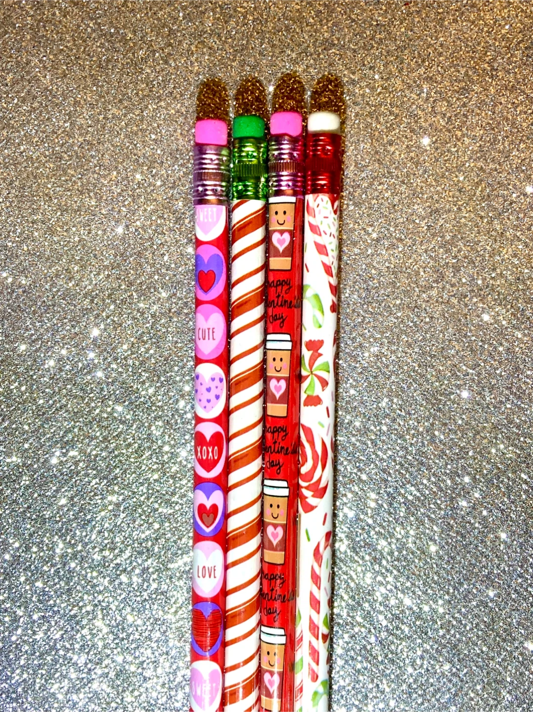 Style# 23 Valentine's Day Pencils - Set of 4