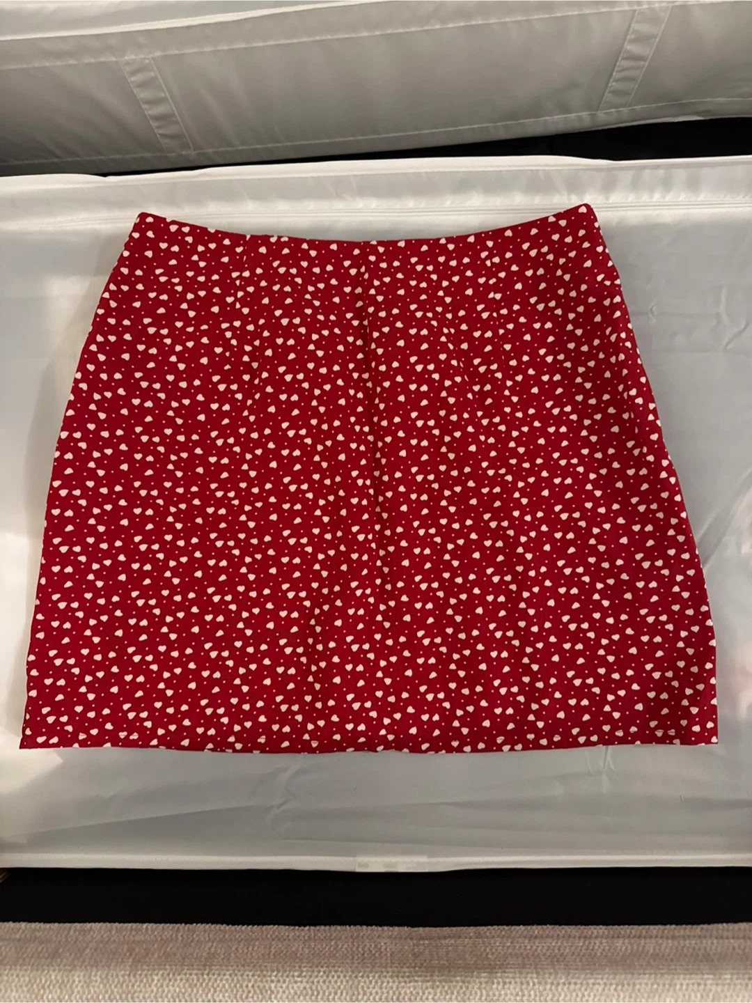 Heart Print Mini Skirt - M - photo 2