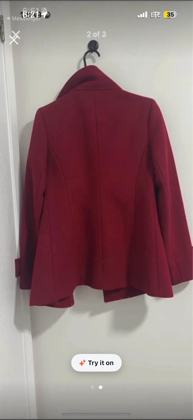 Bebe Peacoat - Red - photo 2