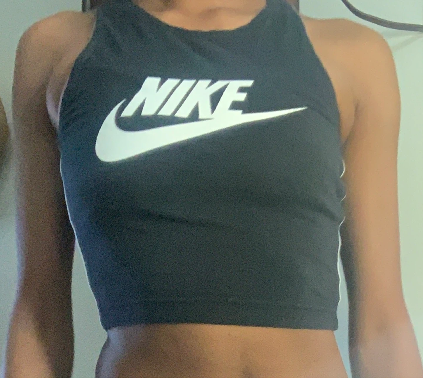 Nike Black Crop Tank Top