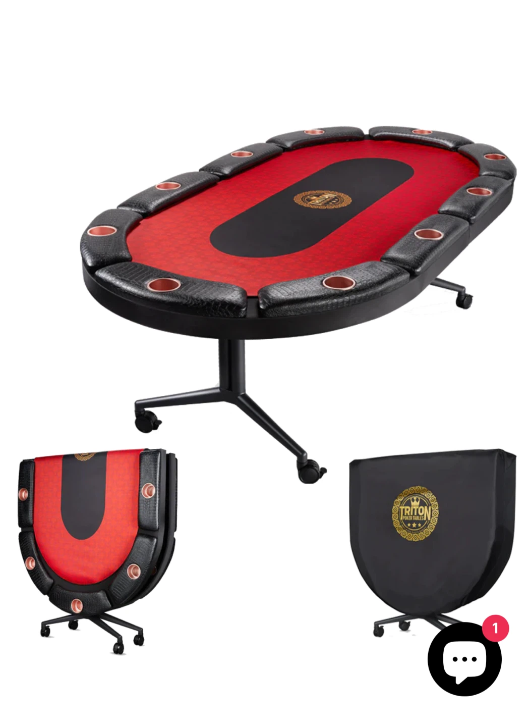 Triton 90” Premium Folding Poker Table - photo 5