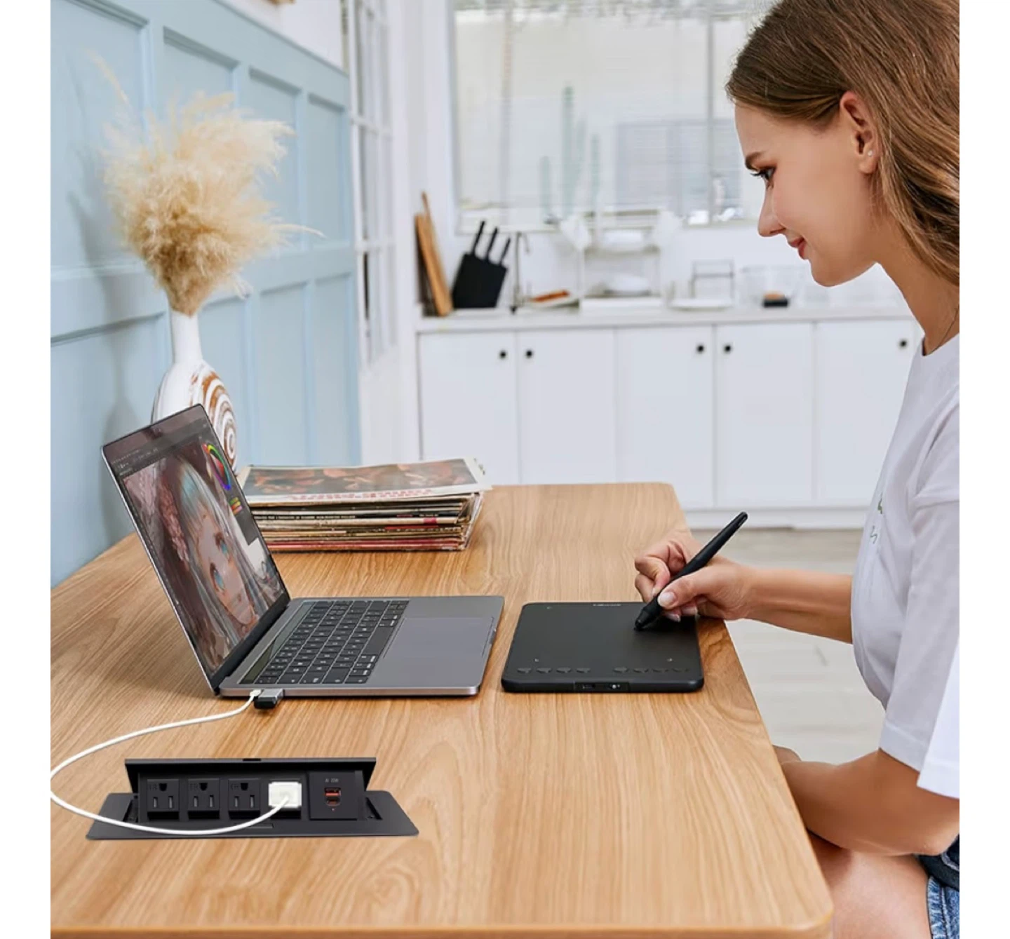 TIANDIGP Pop-up Power Strip with USB C - photo 3