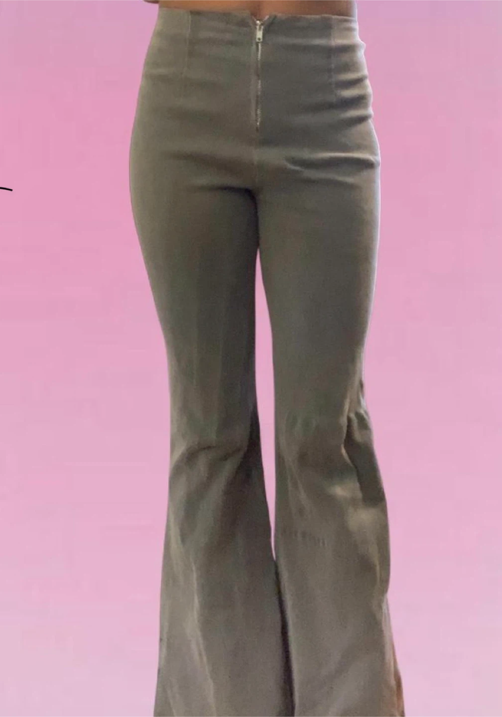 Fashion Nova Grey Flare Jeans - photo 3