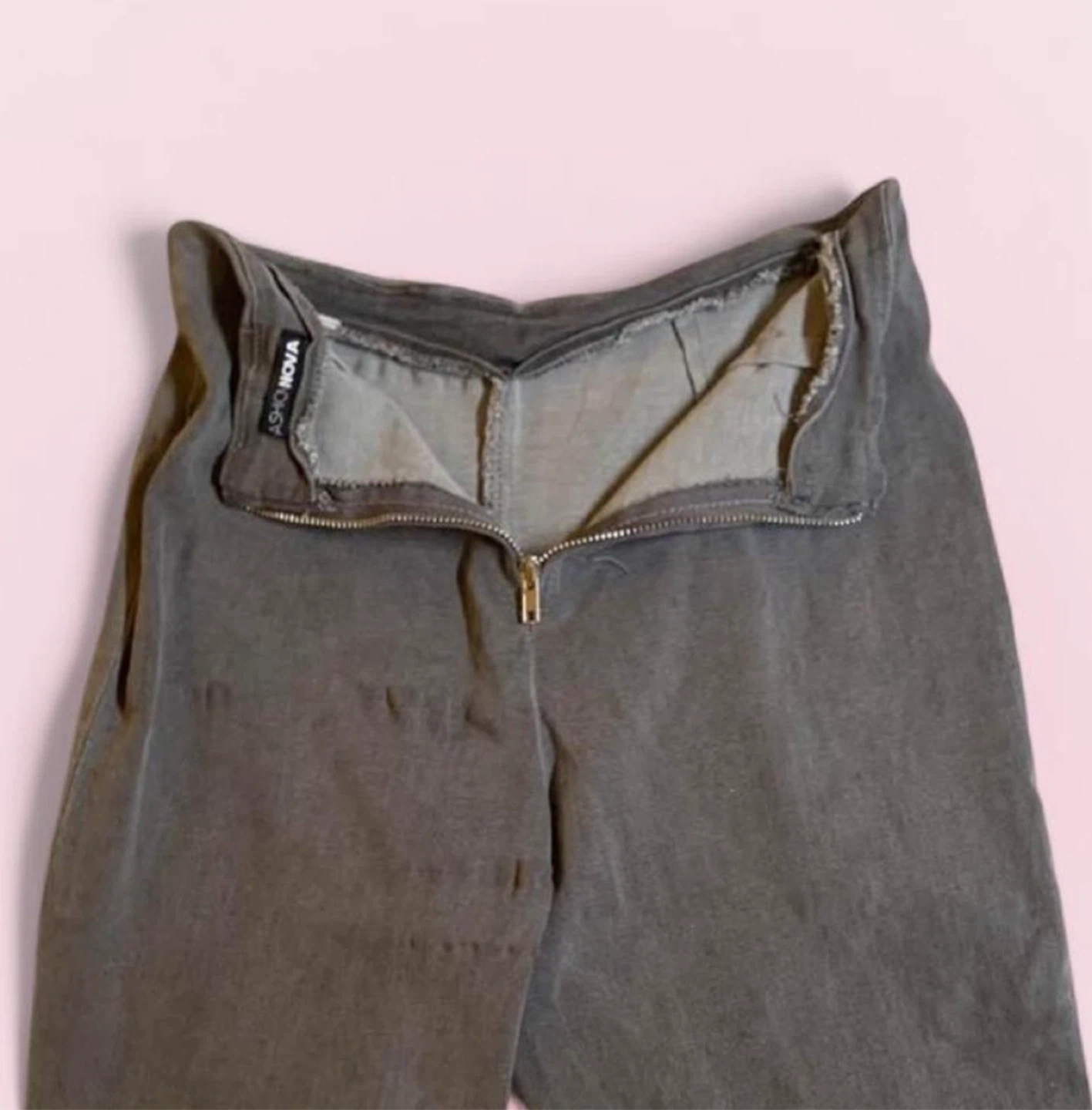 Fashion Nova Grey Flare Jeans - photo 2