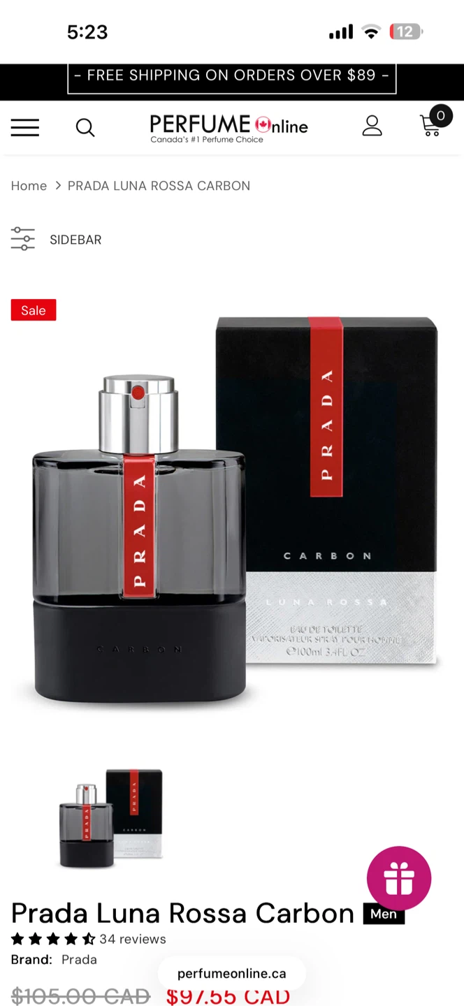 Prada Luna Rossa Carbon Eau de Toilette - photo 4