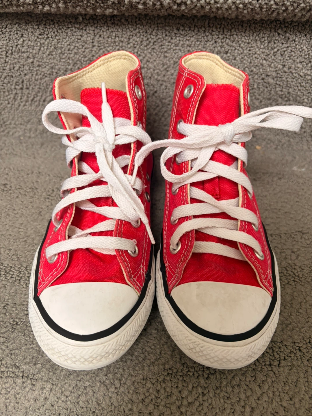 Converse All Star Youth High Top Sneakers Red Size 13