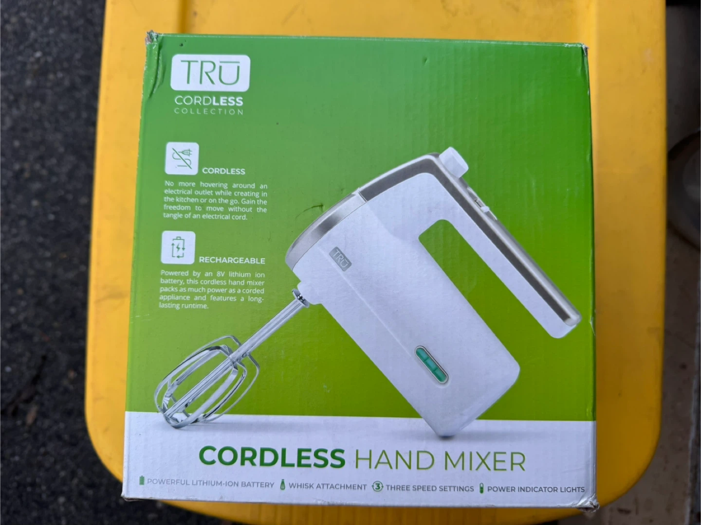 TRU Cordless Hand Mixer