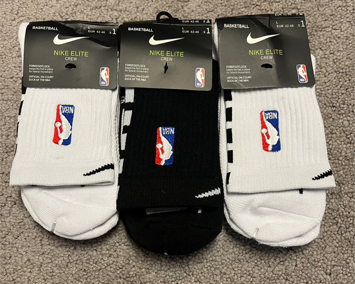 Nike Elite NBA Ankle Socks - Men’s Large 8-12