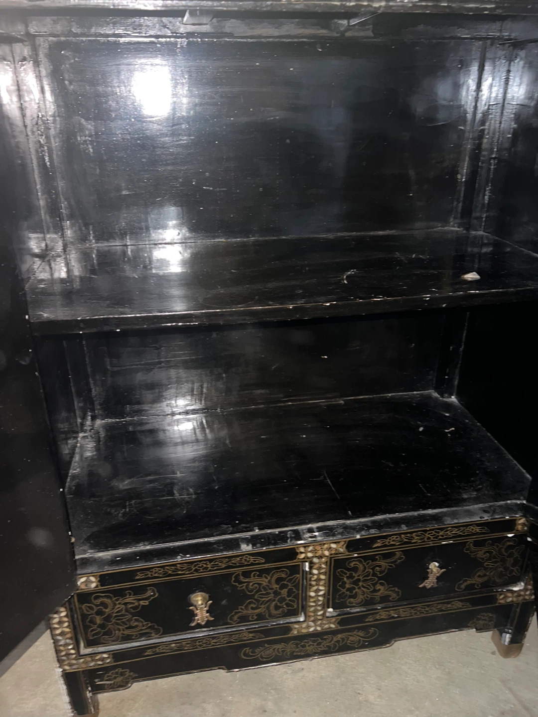 Black Asian Style Cabinet - photo 3