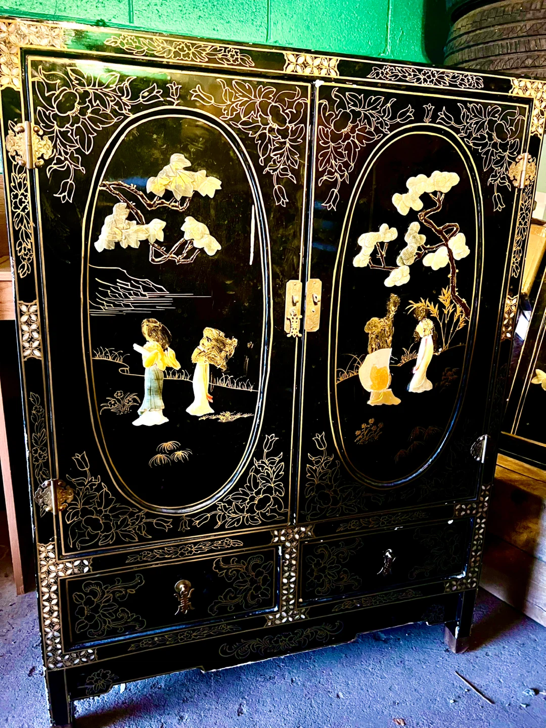 Black Asian Style Cabinet - photo 4