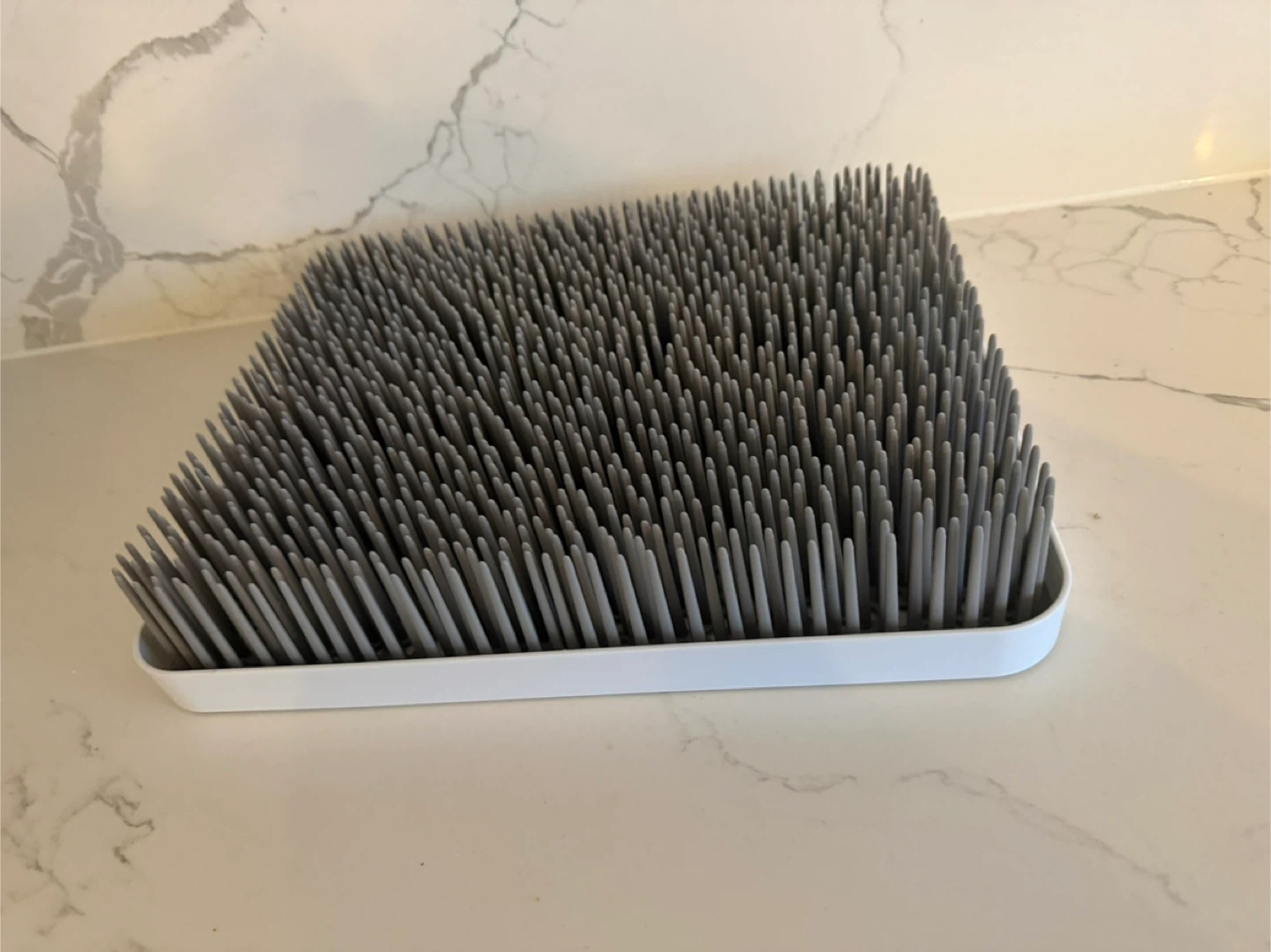 Grey Silicone Bottle Drying Rack