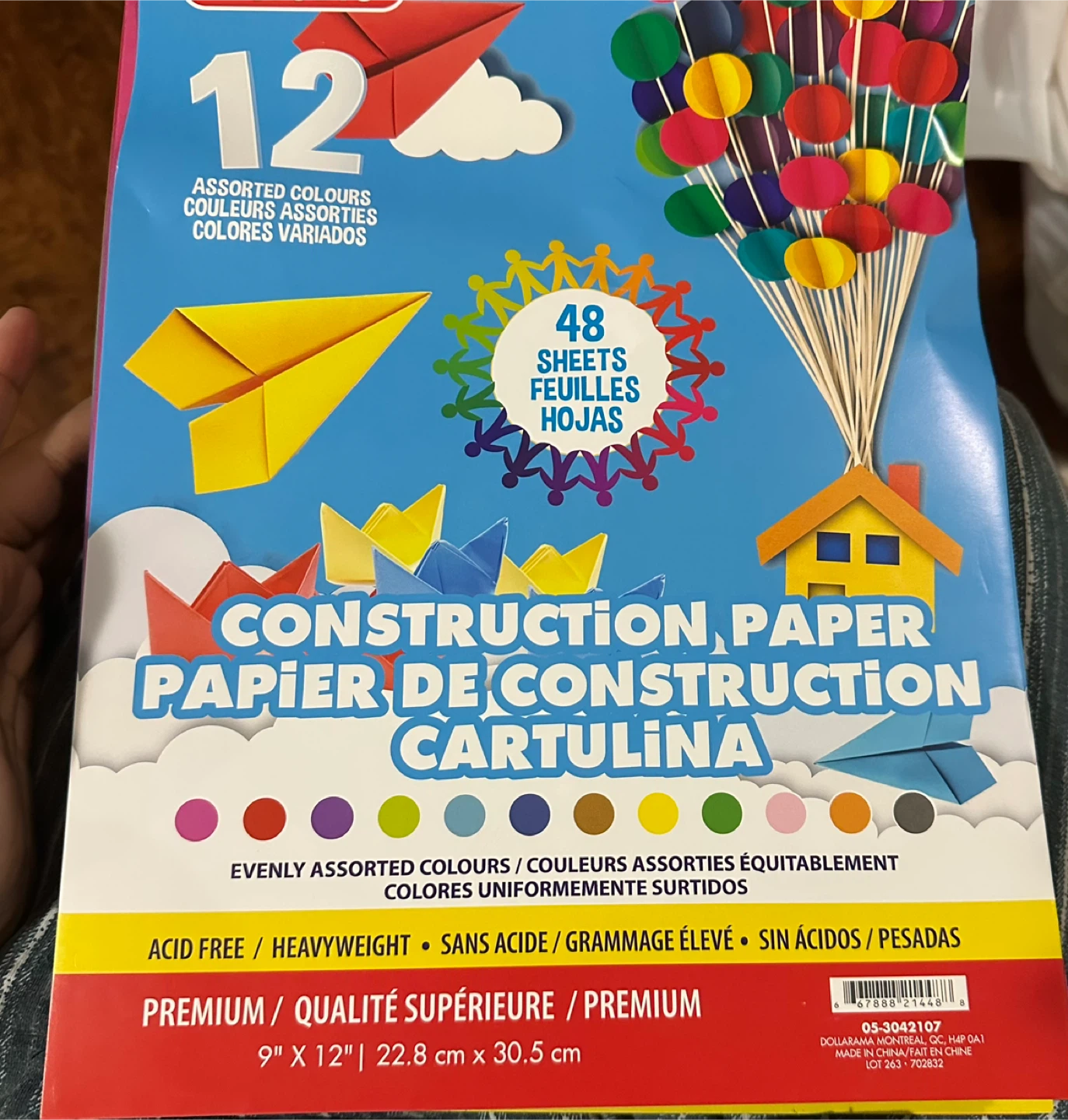 Construction Paper - 48 Sheets