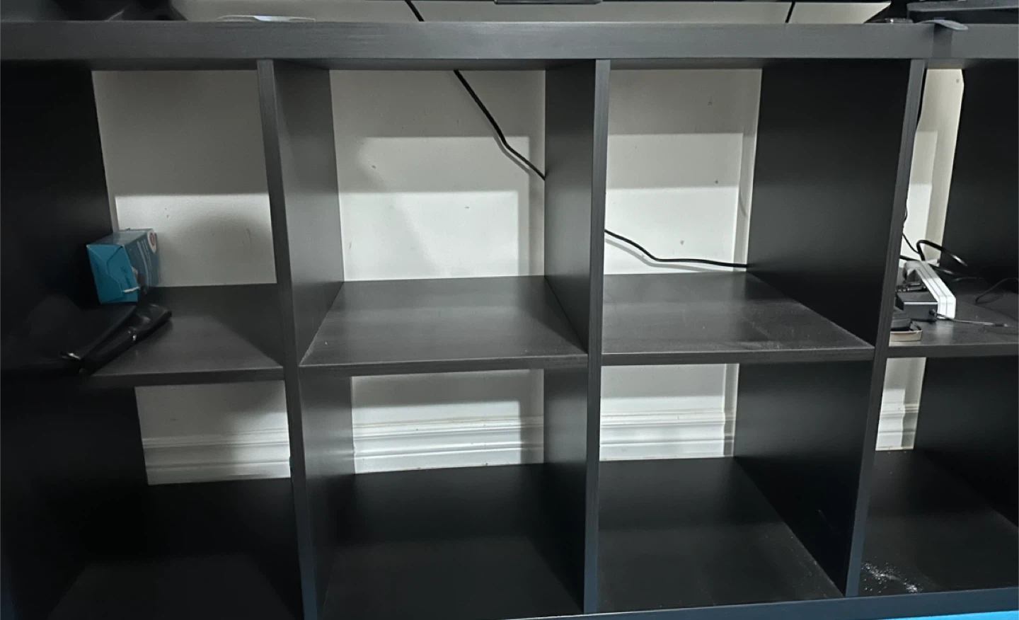 Black Cube Storage Shelf Unit(ikea)