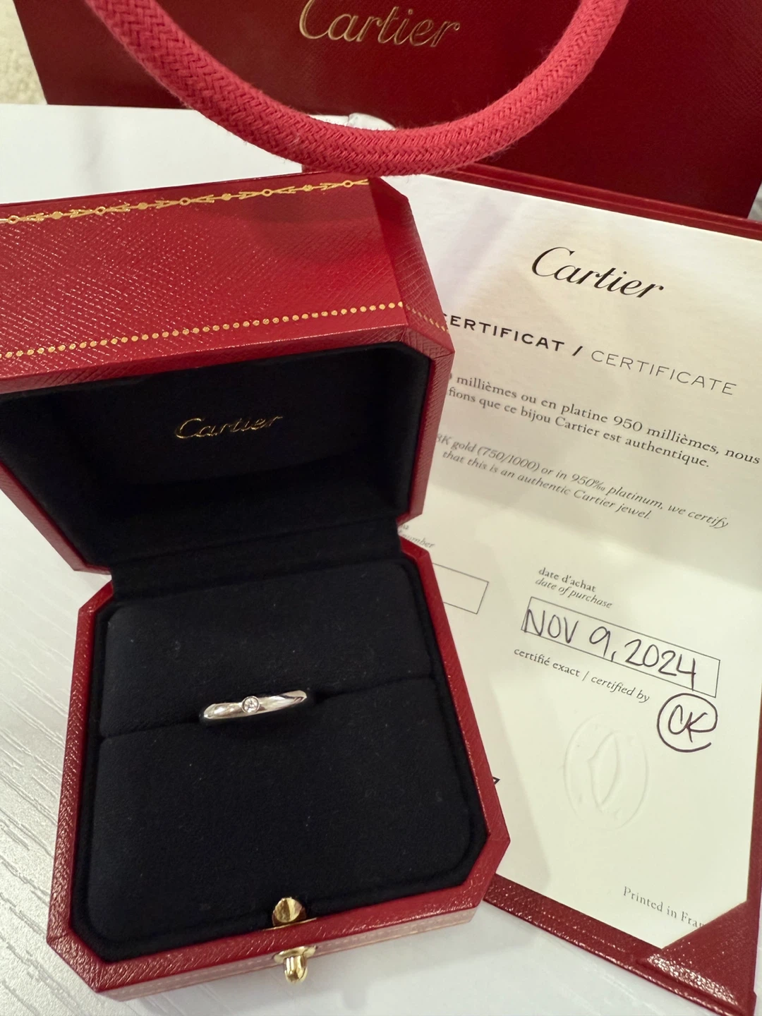 Cartier 1895 Wedding Band Platinum Size 53 - photo 4