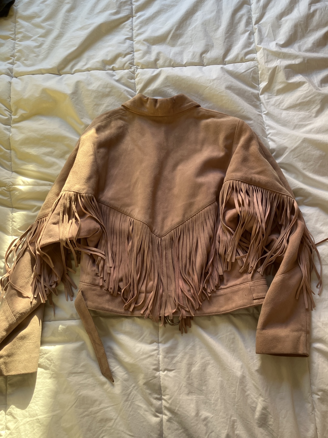 Pink Suede Fringe Jacket - photo 2