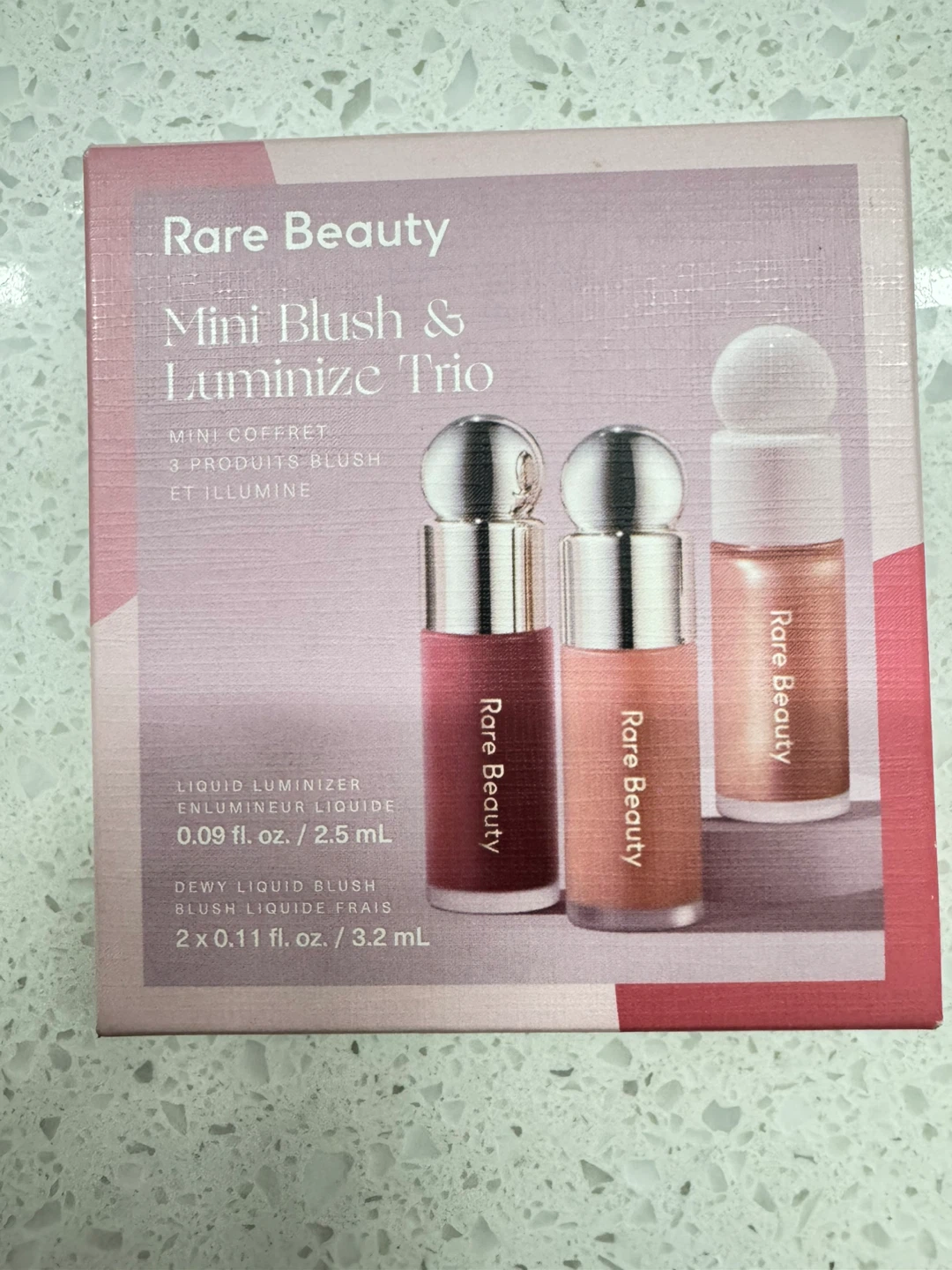 Rare Beauty Mini Blush & Luminize Trio