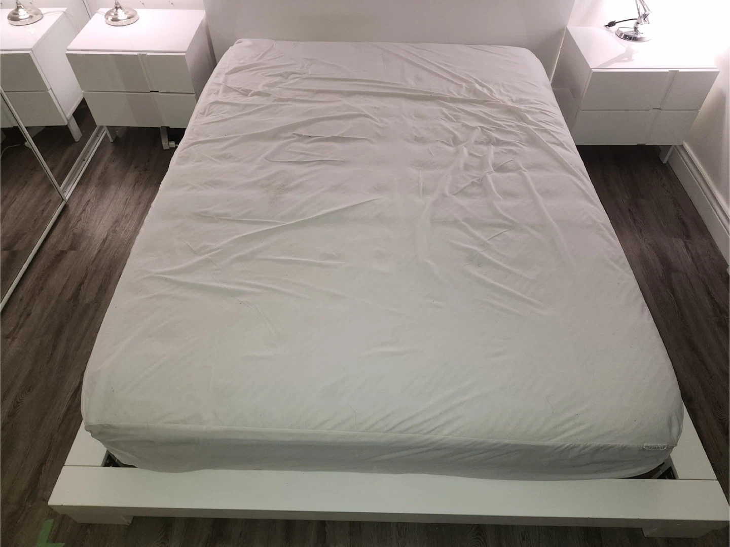 Structube Queen Bed Frame + 2 Nightstands – $150 – Must Go - photo 2