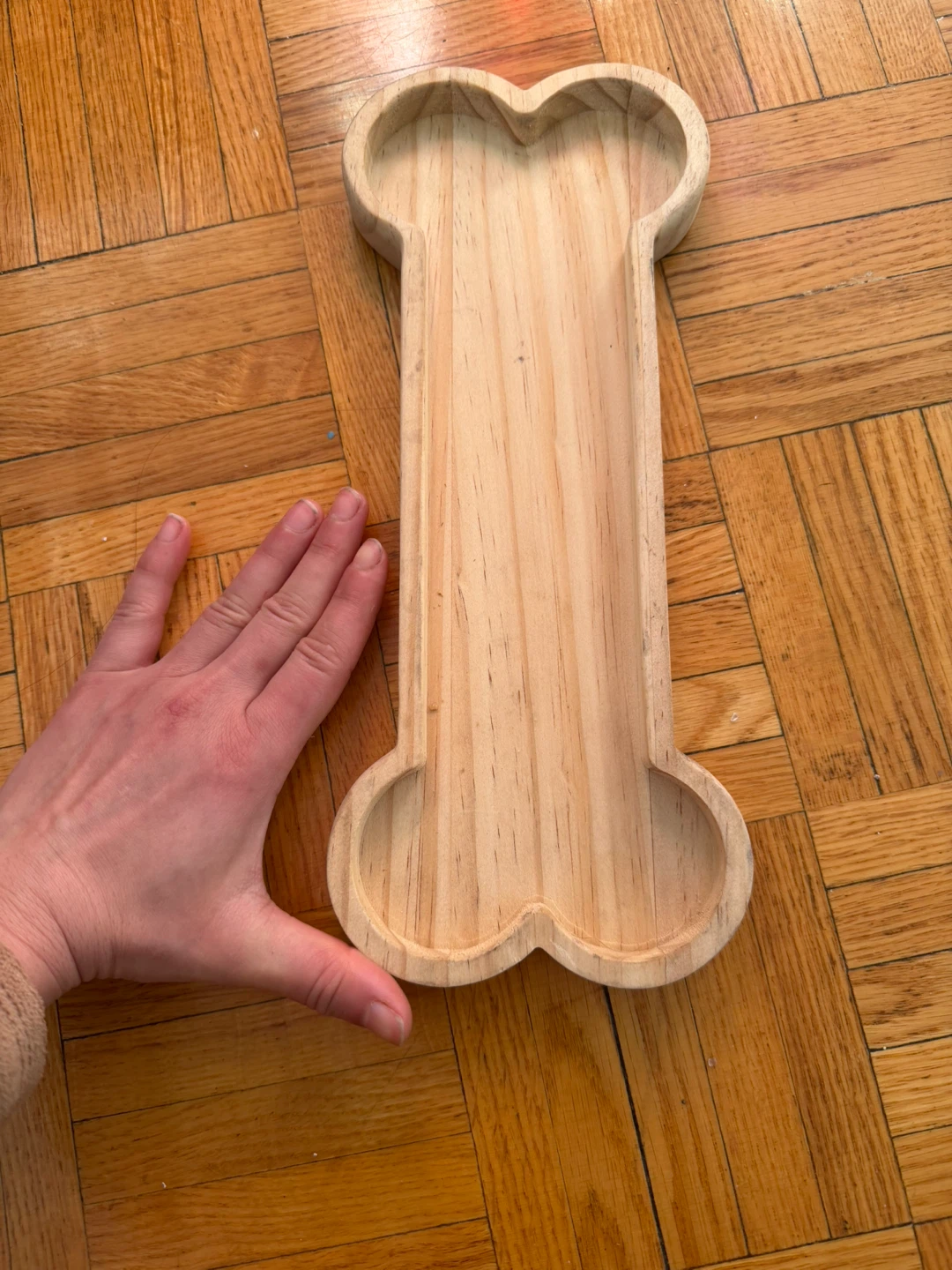 Wooden Bone Shaped Tray and Silicone Bone Mold - photo 2