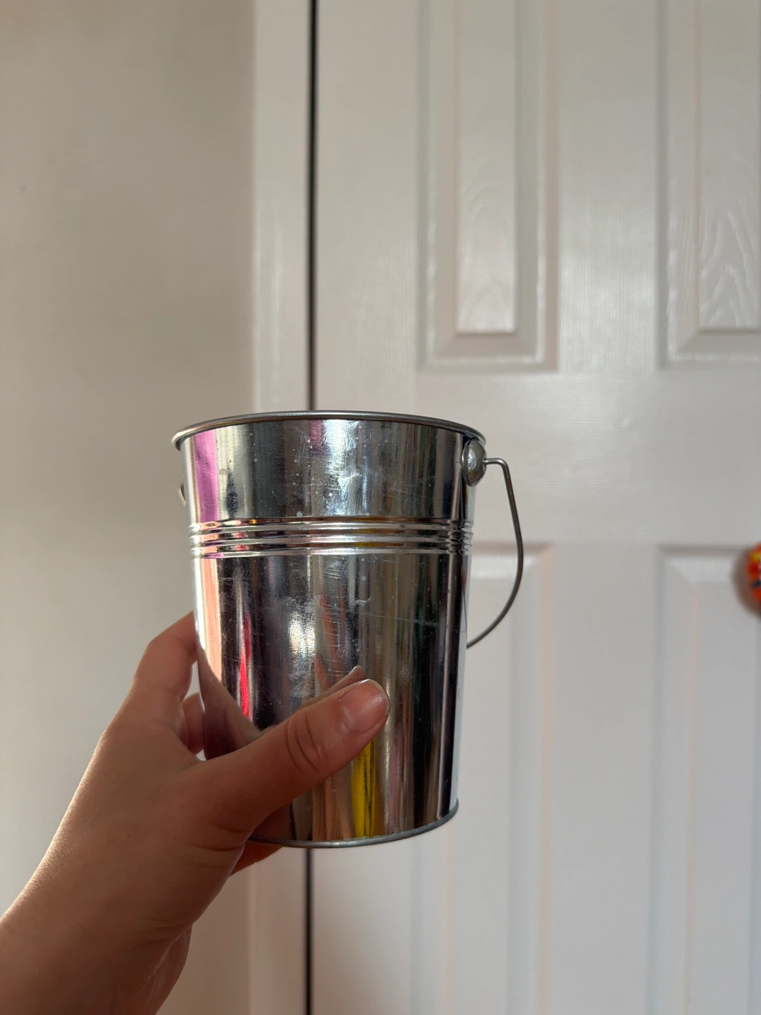 Set of 6 Small Metal Pails with Handles - photo 2