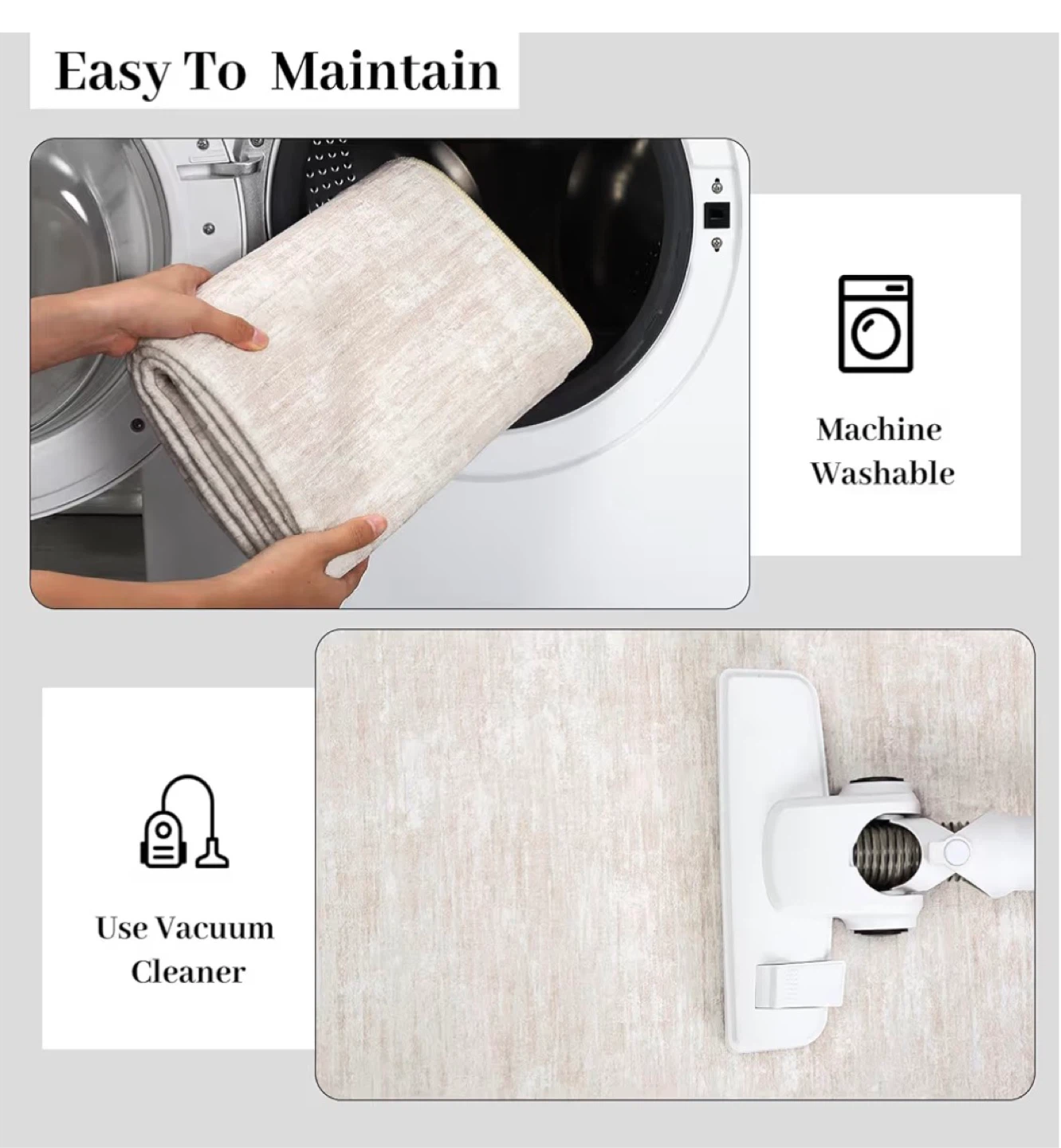 Ultra Soft Area Rug with Non-Slip Backing - photo 4