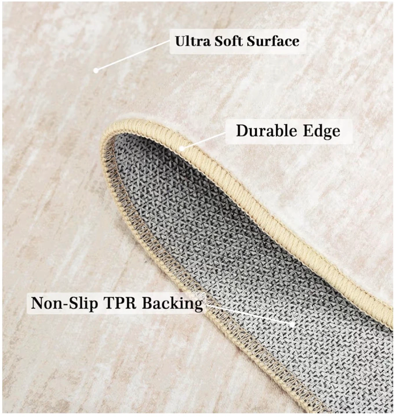 Ultra Soft Area Rug with Non-Slip Backing - photo 3